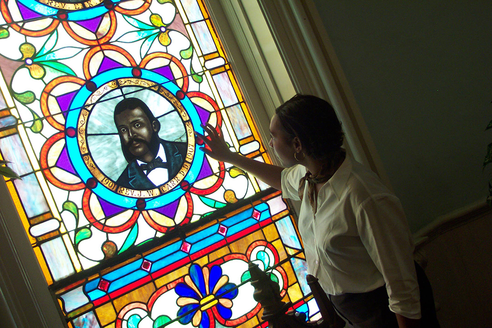 Stained Glass at First African Baptist Church