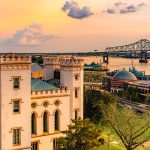 Baton Rouge city aerial photo